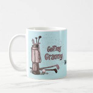 Café Taza de la abuela golfista