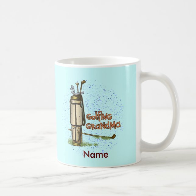 Café Taza de la abuela golfista (Derecha)