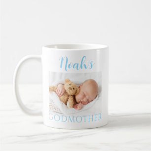 Café Taza de la abuela madrina del bebé con foto person