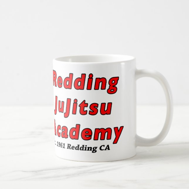 Café Taza de la academia 2015 del jiu-jitsu de Redding (Derecha)