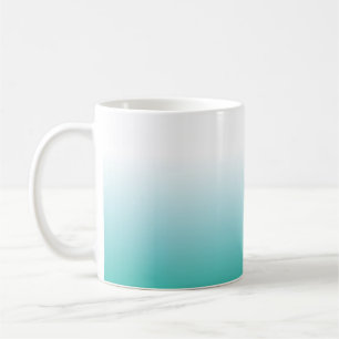 CAFÉ TAZA DE LA AGUAMARINA DE LA TURQUESA DE OMBRE