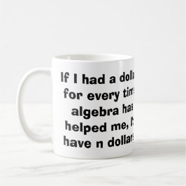 Café Taza de la álgebra de la matemáticas
