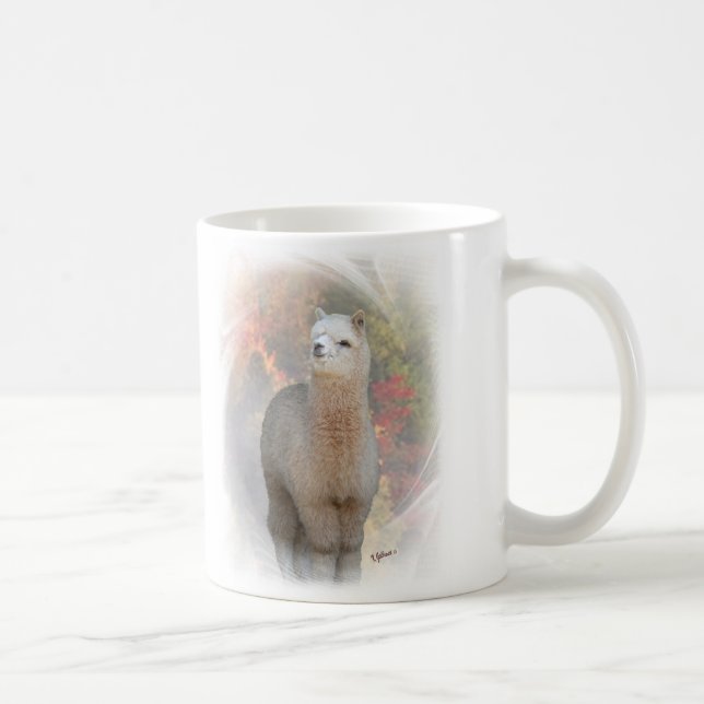 Café Taza de la alpaca de la caída (Derecha)