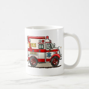 Café Taza de la ambulancia del camión de la caja