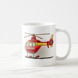 Café Taza de la ambulancia del helicóptero