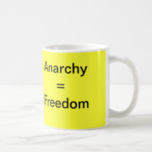 Café Taza de la anarquía = de la libertad