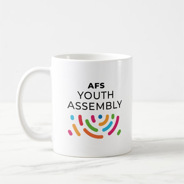 Café Taza de la Asamblea Juvenil de AFS (Izquierda)