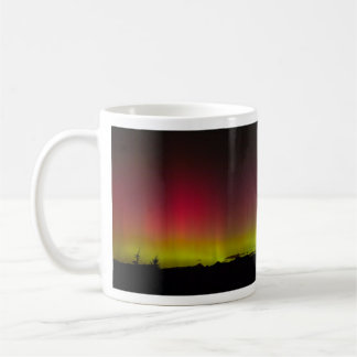 Café taza de la aurora boreal