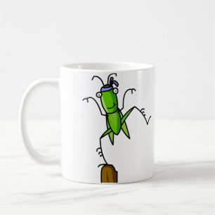 Café Taza de la balanza del saltamontes de la paciencia