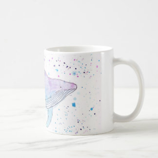 Café Taza de la ballena jorobada de Acuarela