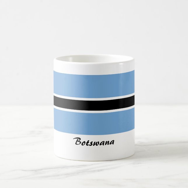 Café Taza de la bandera de Botswana (Centro)