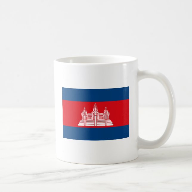 Café Taza de la bandera de Camboya (Derecha)