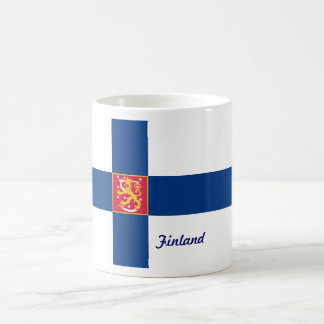 Café Taza de la bandera de Finlandia