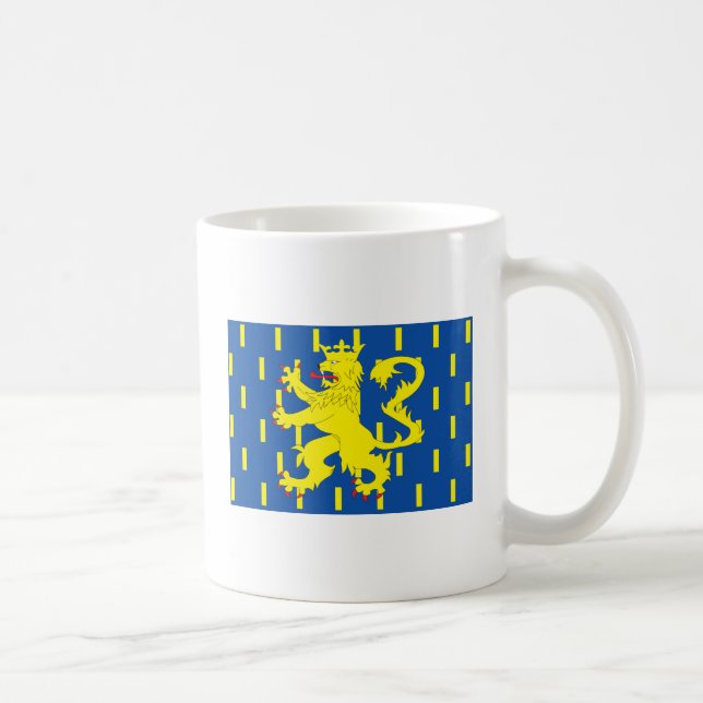 Café Taza de la bandera de Franche Comte (Derecha)