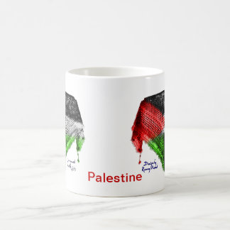 Café TAZA de la bandera de Hatta (Palestina), versión