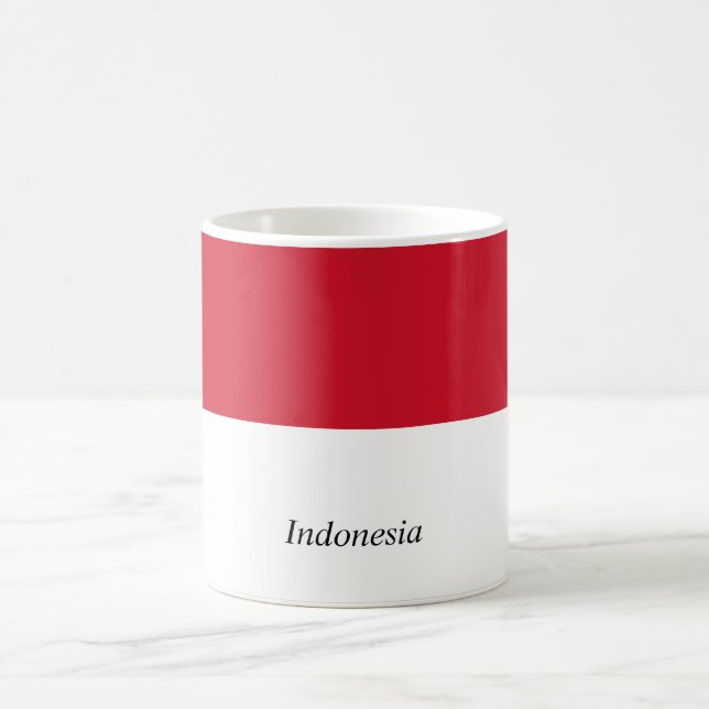 Café Taza de la bandera de Indonesia (Centro)