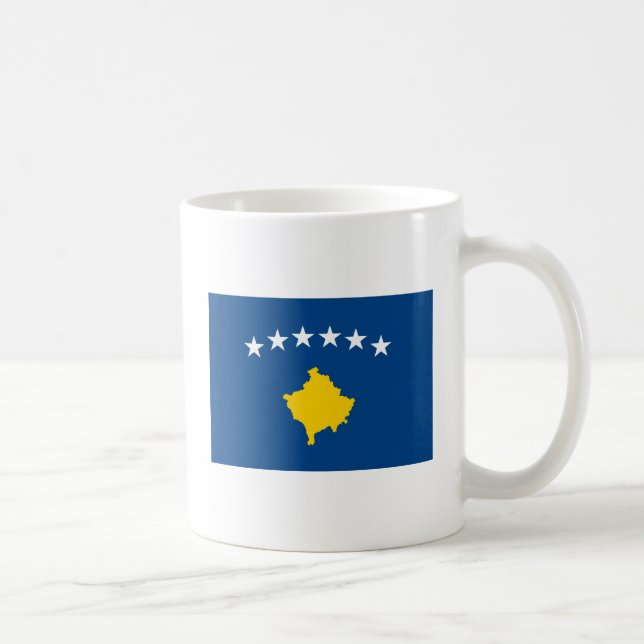 Café Taza de la bandera de Kosovo (Derecha)