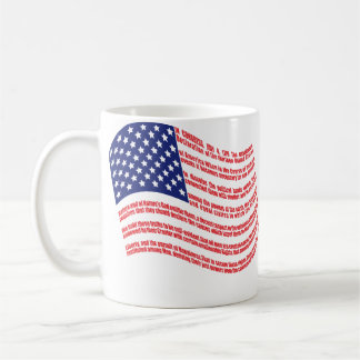 Café Taza de la bandera de la Declaración de