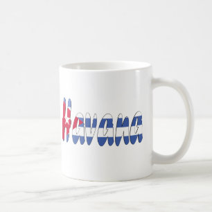 Café Taza de la bandera de La Habana, Cuba
