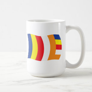 Café Taza de la bandera de la religión budista