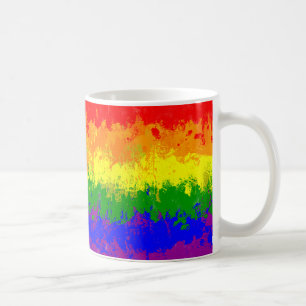 Café Taza de la bandera de la salpicadura de la pintura