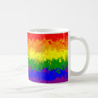 Café Taza de la bandera de la salpicadura de la pintura