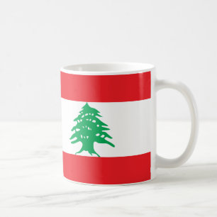 Café Taza de la bandera de Líbano