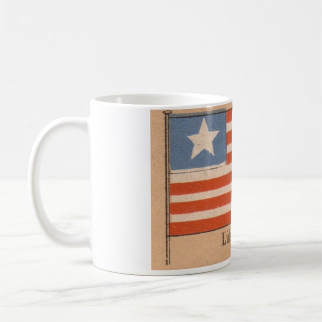 Café Taza de la bandera de Liberia (Izquierda)