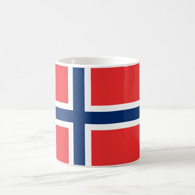 Café Taza de la bandera de Noruega (Centro)