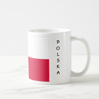 Café Taza de la bandera de Polonia