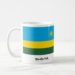 Café Taza de la bandera de Rwanda