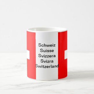 Café Taza de la bandera de Suiza