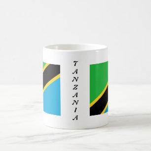 Café Taza de la bandera de Tanzania