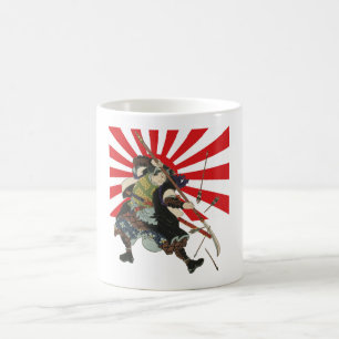 Café Taza de la bandera del samurai