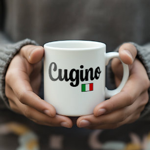 Café Taza de la bandera italiana de Cugino (Primo)
