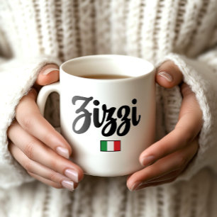 Café Taza de la bandera italiana de Zizzi