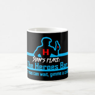 Café Taza de la barra de los héroes