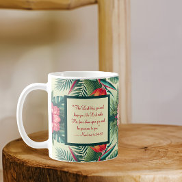 Café Taza de la bendición de la mañana de los trópicos