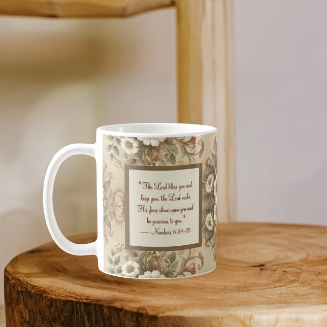 Café Taza de la bendición matutina de tradiciones flora (Subido por el creador)