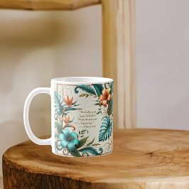 Café Taza de la Bendición Matutina Luz Tropical