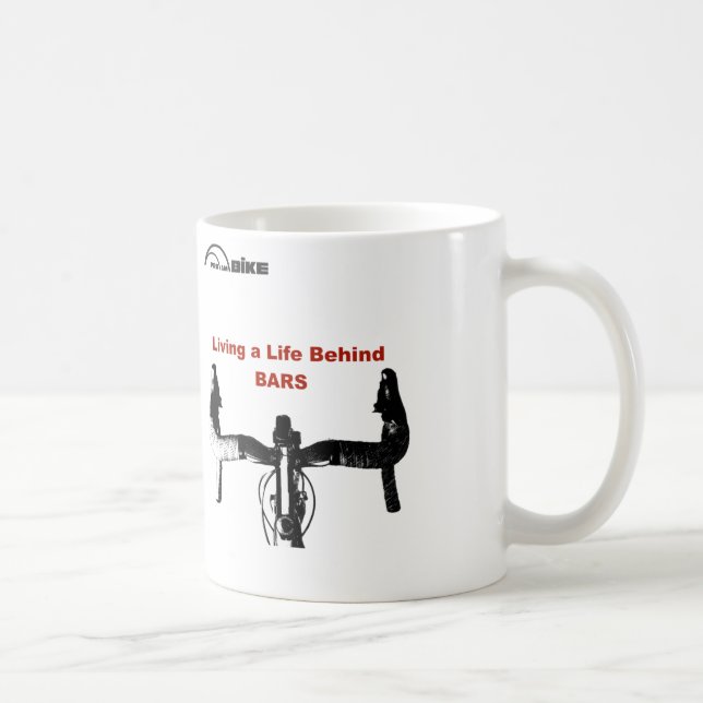 Café Taza de la bicicleta - detrás de barras (Derecha)