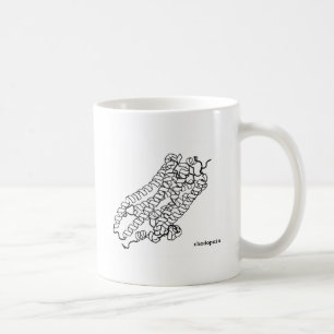 Café Taza de la bioquímica de la estructura de la