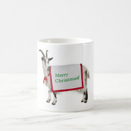 Café Taza de la cabra de las Felices Navidad