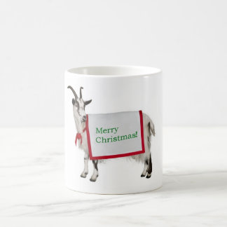 Café Taza de la cabra de las Felices Navidad
