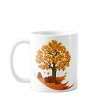 Taza de la caída del otoño