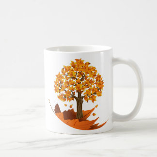 Café Taza de la caída del otoño