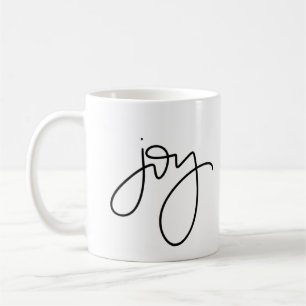Café Taza de la caligrafía de la alegría