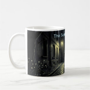 Café Taza de la calle solitaria de la noche silenciosa
