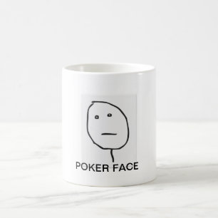 CAFÉ TAZA DE LA CARA DE PÓKER