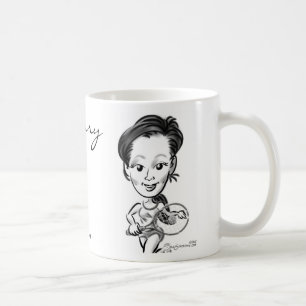 Café Taza de la caricatura de la cereza
